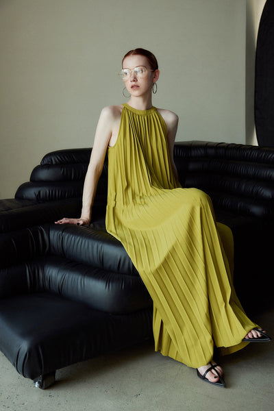 Vestido Halter Plisado Elegante para Festividades - Image 14