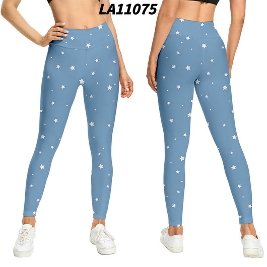 Medias de Talle Alto con Estampado Floral y Levantador de Glúteos - Image 9
