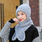 Conjunto Gorro y Bufanda Mujer Invierno - Diseño 2 en 1 con Forro Grueso