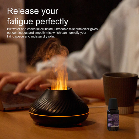 Difusor de Aroma con Llama RGB 130ml - Humidificador 3D Volcán de Fuego - Image 5