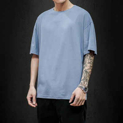 Camiseta Básica de Verano para Hombre - Ajuste Holgado y Transpirable - Image 13