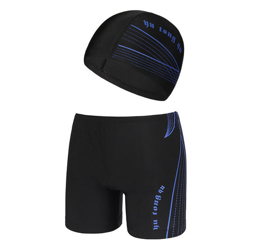 Shorts de Baño para Hombre Talla Grande a Rayas con Sombrero y Cintura Elástica 3D - Image 11