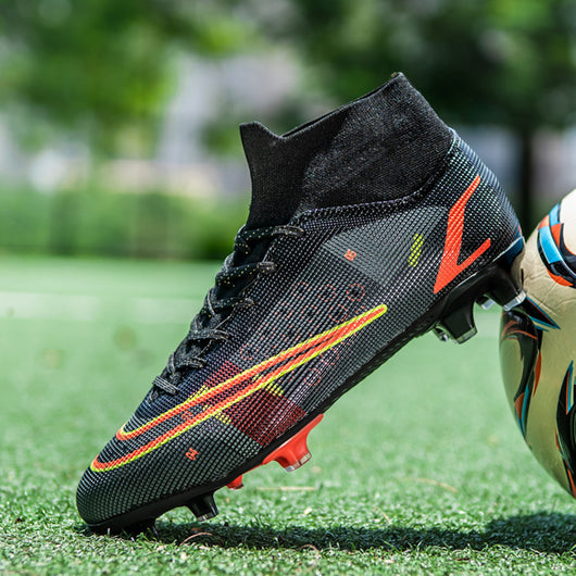 Botines de Fútbol Hombre Caña Alta AG Tacos Césped Artificial