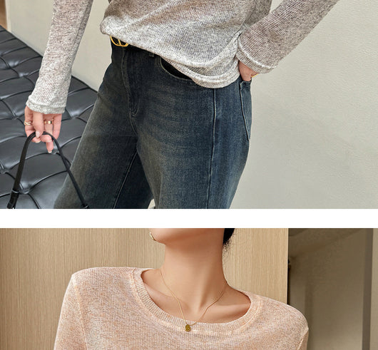 Blusa Suelta Tejida de Manga Larga Estilo Idle Premium - Image 12