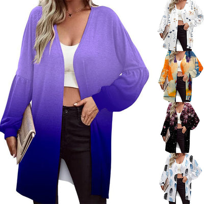 Cardigan Estampado de Manga Larga para Mujer - Image 8