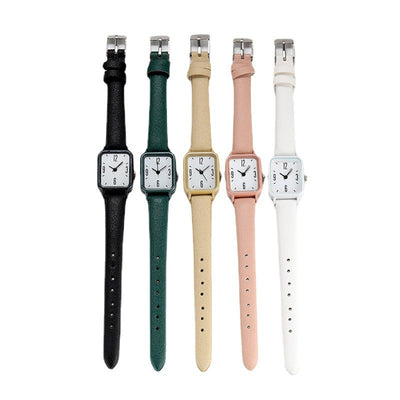 Reloj Digital Cuadrado de Aleación con Correa de Cuero para Jóvenes - Image 13