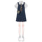 DENIM SUSPENDER SKIRT S