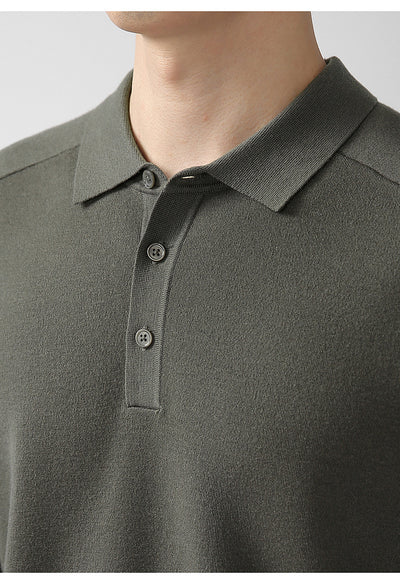 Suéter de Punto Casual en Lana de Cordero - Diseño Liso y Moderno - Image 29
