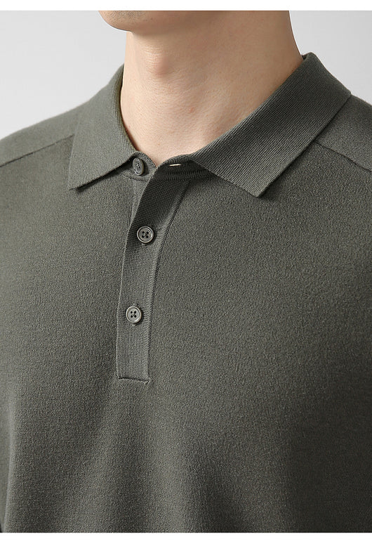 Suéter de Punto Casual en Lana de Cordero - Diseño Liso y Moderno - Image 29