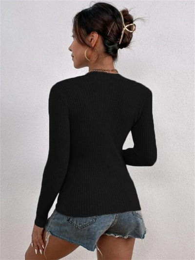 Blusa Ajustada de Punto Manga Larga para Mujer - Image 15