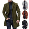 Abrigo Tweed Hombre Largo Acolchado Premium