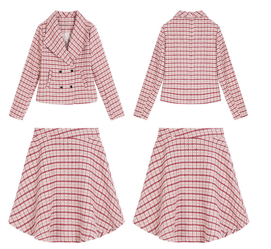 Conjunto de Falda Elegante Estilo Occidental Dos Piezas - Image 7