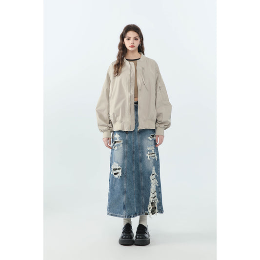 Abrigo Beisbolero Holgado para Mujer - Image 2