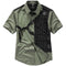Camisa Suelta de Dos Capas Manga Corta para Hombre