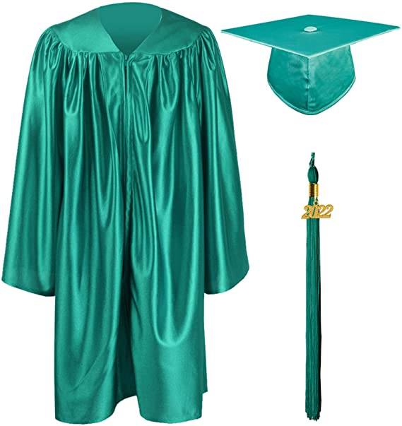 Conjunto de Vestido Brillante para Graduación de Preescolar y Jardín de Infantes