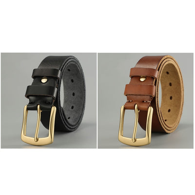 Cinturón de Cuero Genuino para Hombre - Diseño Artesanal Casual - Image 10
