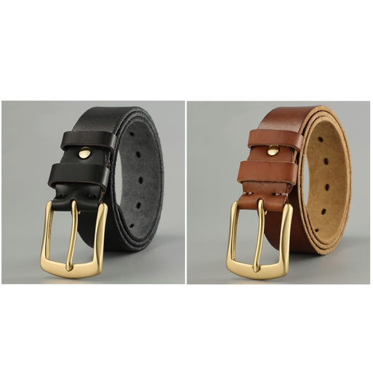 Cinturón de Cuero Genuino para Hombre - Diseño Artesanal Casual - Image 10