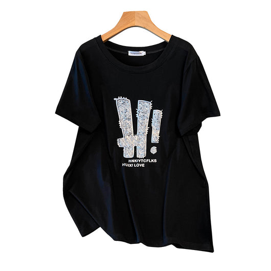 Blusa Básica Escote Redondo Talla Grande con Efecto Reductor de Manga Corta - Image 5