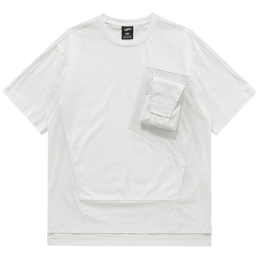 Playera Holgada para Hombre con Diseño Patchwork Moderno - Image 12