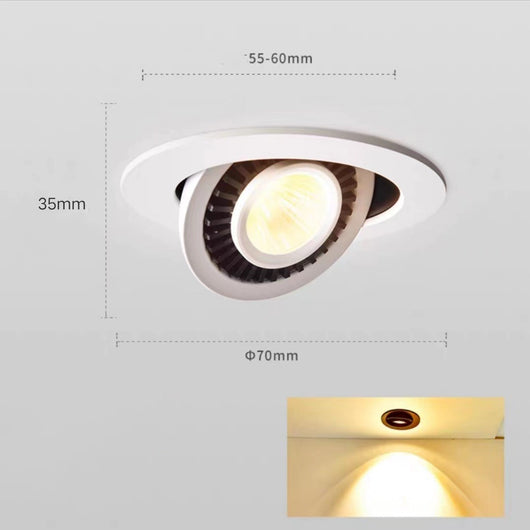 Lámpara LED Empotrada Elefante Redonda para Techo - Iluminación Moderna Sala y Pasillo - Image 3