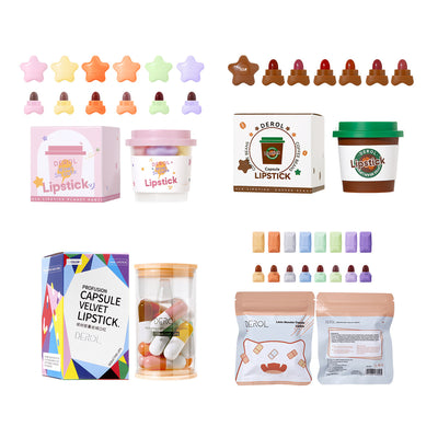 Set de Labiales Mini Mate Star Candy en Cápsula