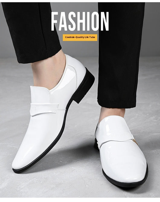 Zapatos Casuales de Cuero para Hombre Estilo Británico Clásico con Punta Afilada - Image 19