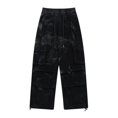 Pantalones Pana Casuales de Pierna Ancha con Múltiples Bolsillos - Image 4