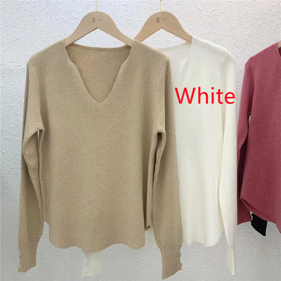 Suéter Tejido Holgado para Mujer - Blusa de Manga Larga - Image 8
