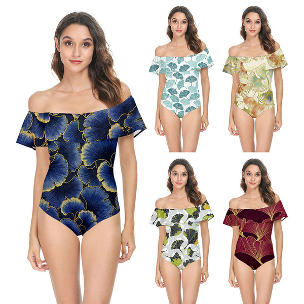 Traje de Baño Enterizo Hombro Descubierto