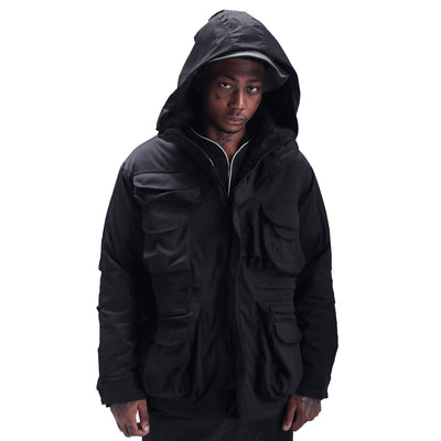 Abrigo Trench Holgado con Capucha para Hombre - Estilo Urbano - Image 8