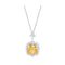 Colar de Moissanite Feminino de Luxo Leve Banhado a Prata 925