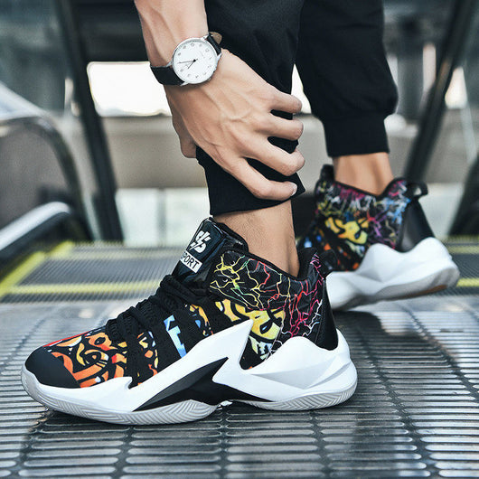 Zapatillas de Baloncesto Blancas Altas para Hombre