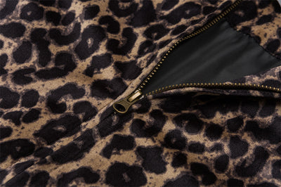 Chaqueta de Cuero PU con Detalles Leopardo - Image 16