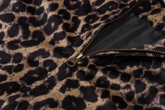Chaqueta de Cuero PU con Detalles Leopardo - Image 16