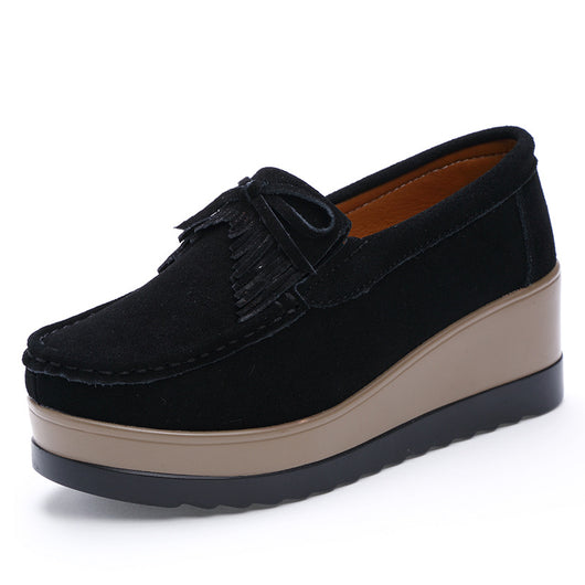 Zapatos Casuales para Mujer con Diseño de Moño y Plataforma Gruesa - Image 12