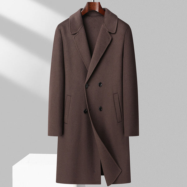 Abrigo de Lana Reversible Hombre - Corte Medio Cálido y Elegante