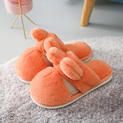 Pantuflas de Confinamiento Hogar con Pelaje de Conejo Engrosado - Image 11