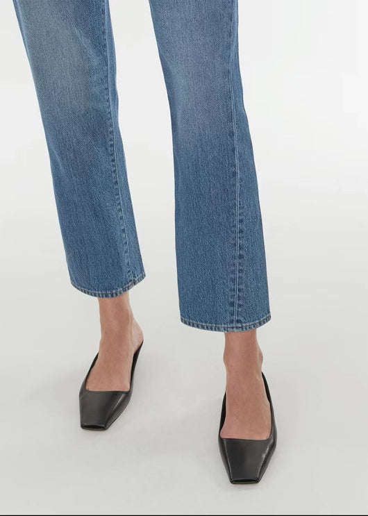 Jeans Tiro Alto Elásticos Retorcidos Cortos Estilo Europeo - Image 7