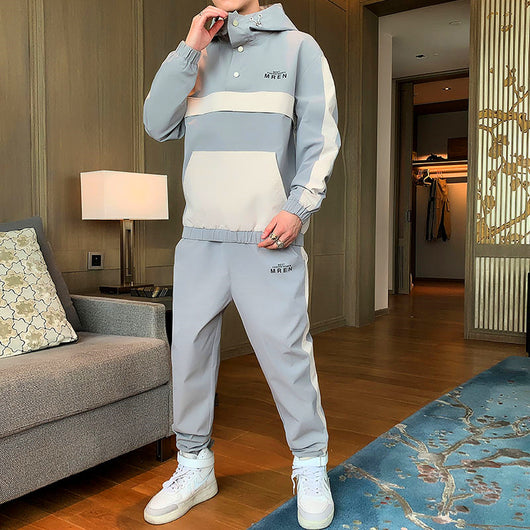 Conjunto de Dos Piezas para Hombre con Chaqueta Deportiva con Capucha - Image 2