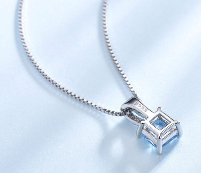 Collar Rectangular de Esmeralda Verde Nano en Plata 925 - Image 8