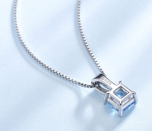 Collar Rectangular de Esmeralda Verde Nano en Plata 925 - Image 8