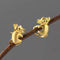 Koala's Hug S925 Sterling Silver Gold Plated Ear Clips Gold 1pair