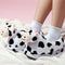 Pantuflas de Peluche Vaca Adorable - Cálidas y Acogedoras
