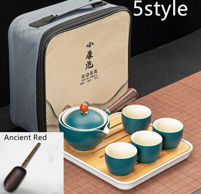 Juego de Té Xiaoyao con Tetera Giratoria 360° - Image 27