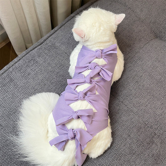 Pijama Quirúrgico para Gatos con Cierre de Cordones - Recuperación Post-operatoria - Image 16