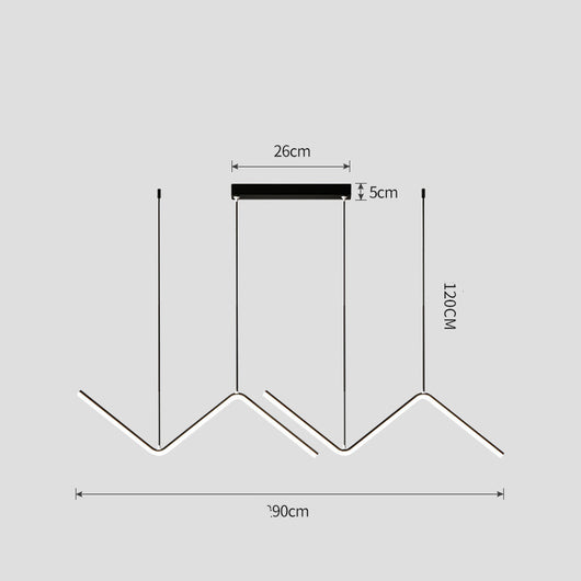 Lámpara de Techo Minimalista Moderna con Diseño Geométrico Irregular - Image 2