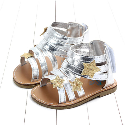 Sandalias Antideslizantes de Cuero PU para Bebé Niña con Diseño de Estrella - Image 7