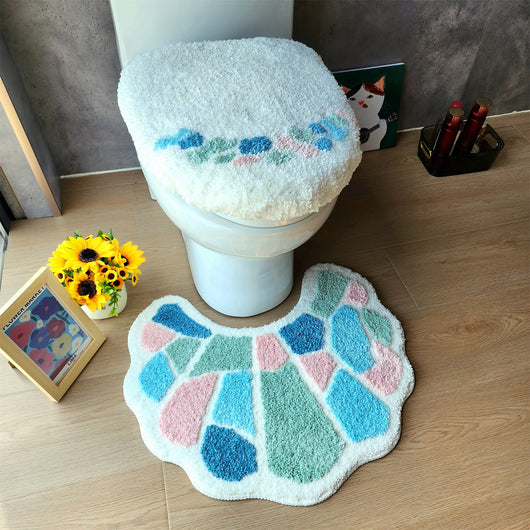 Asiento de Inodoro con Diseño Pastoral Colorido