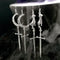 Aretes Espada Gótica Hueca Luna Bruja para Halloween