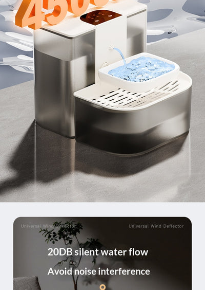 Fuente de Agua para Mascotas con Control Termostático y Flujo Automático Inclinado - Image 35